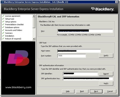 12.1 BES enter lic information